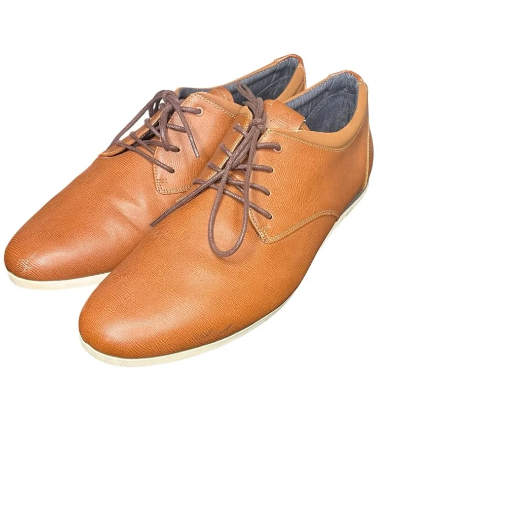 Aldo Men's Brown Leather Oxfords Size 11 - Picture 6 of 8